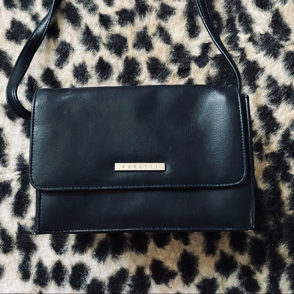 Rosetti black crossbody purse